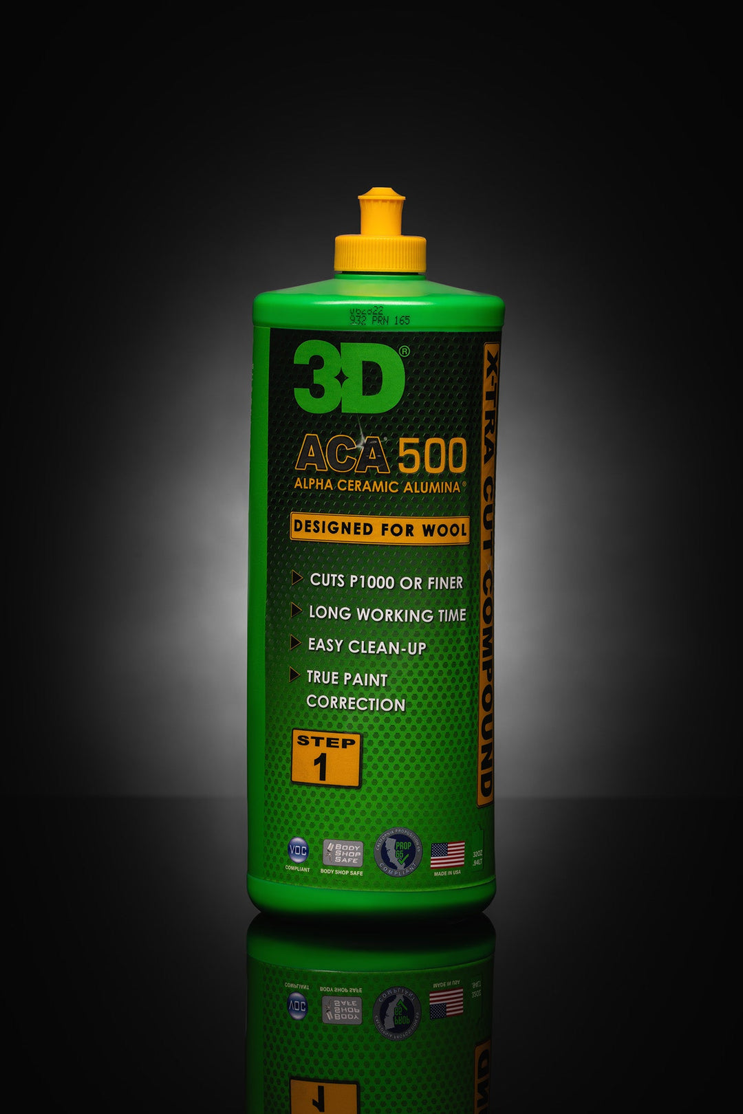 Снимка на 3D 3D ACA X-TRA 500 - Пастираща паста за бояджии -1 л 3D ACA X-TRA 500 е средноабразивна полираща паста, предназначена за отстраняване на умерени дефекти