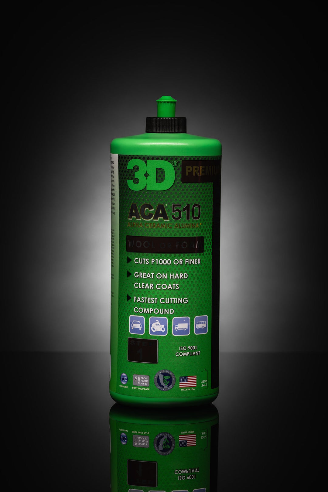 Снимка на 3D 3D ACA 510 Premium Rubbing - Пастираща паста първа стъпка - 1 л. 3D ACA 510 Premium Rubbing Compound е агресивна, водна абразивна паста.