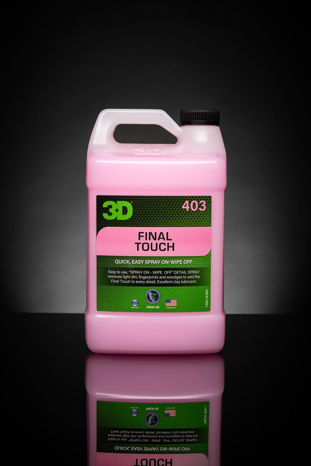 Снимка на 3D 3D Final Touch - Спрей сийлън тип Quick Detailer - 3.75 л 3D Final Touch е полиращ финиширащ продукт