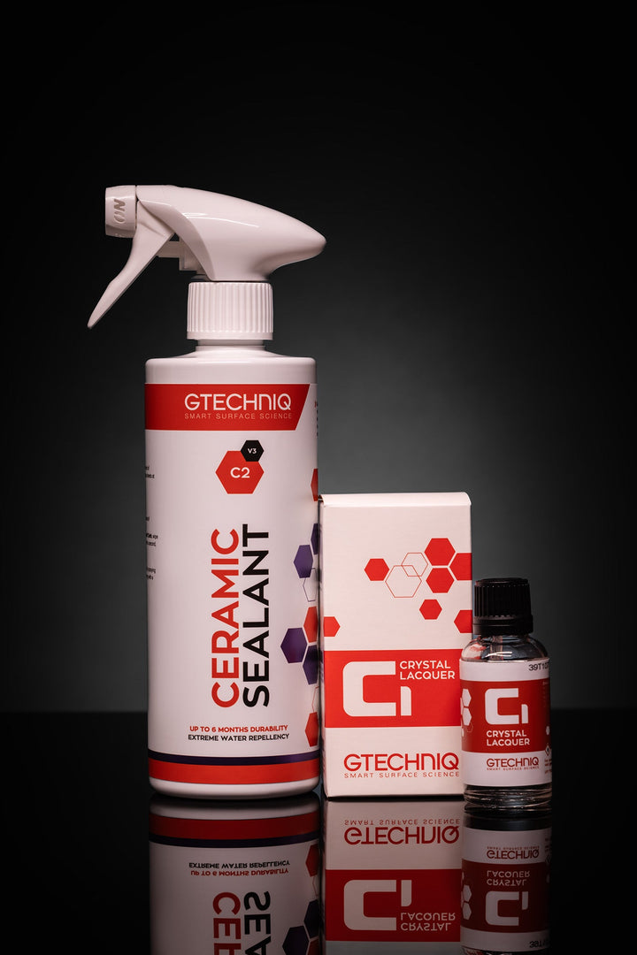 Снимка на GTECHNIQ C1 Crystal Lacquer &amp; C2 Liquid Crystal Комплект защитно нано керамично покритие и хидрофобен топ слой -500 ml C2 и 50мл C1 