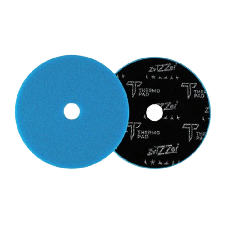 Снимка на ZVIZZER Zvizzer Pro Thermo Pad - Син - 75мм Иновативна, много твърда гъба за полиране.